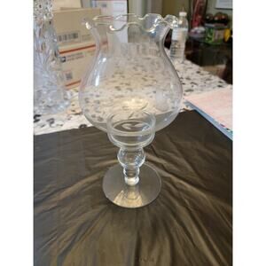 Princess House Crystal Heritage Hurricane Candle Holder